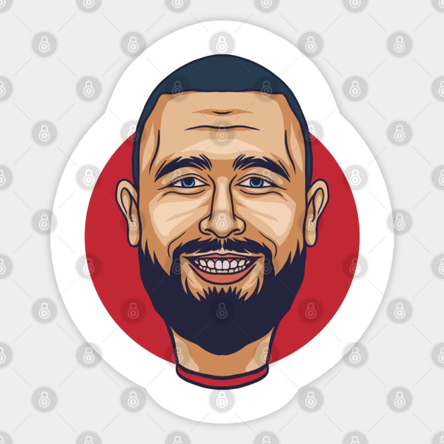 Travis kelce - caricature cartoon Sticker by Onarky